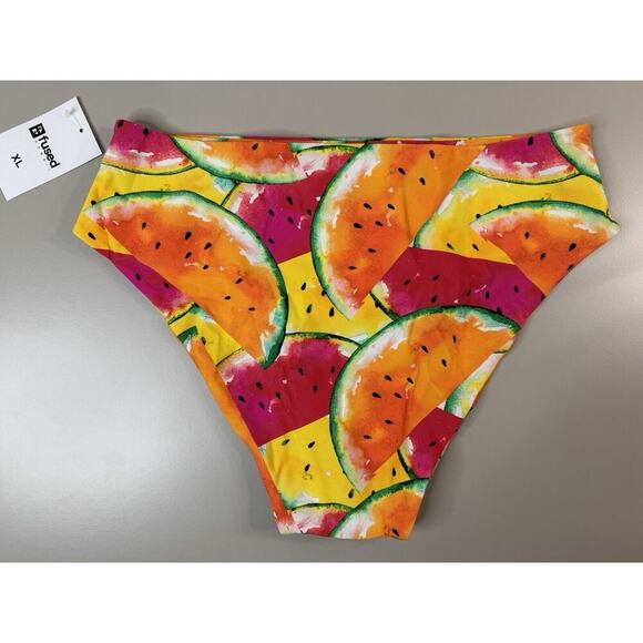 Fused Hawaii Haleakala Bikini Bottom Sz XL Summer Fruit Print Vacation Tropical - Picture 8 of 10